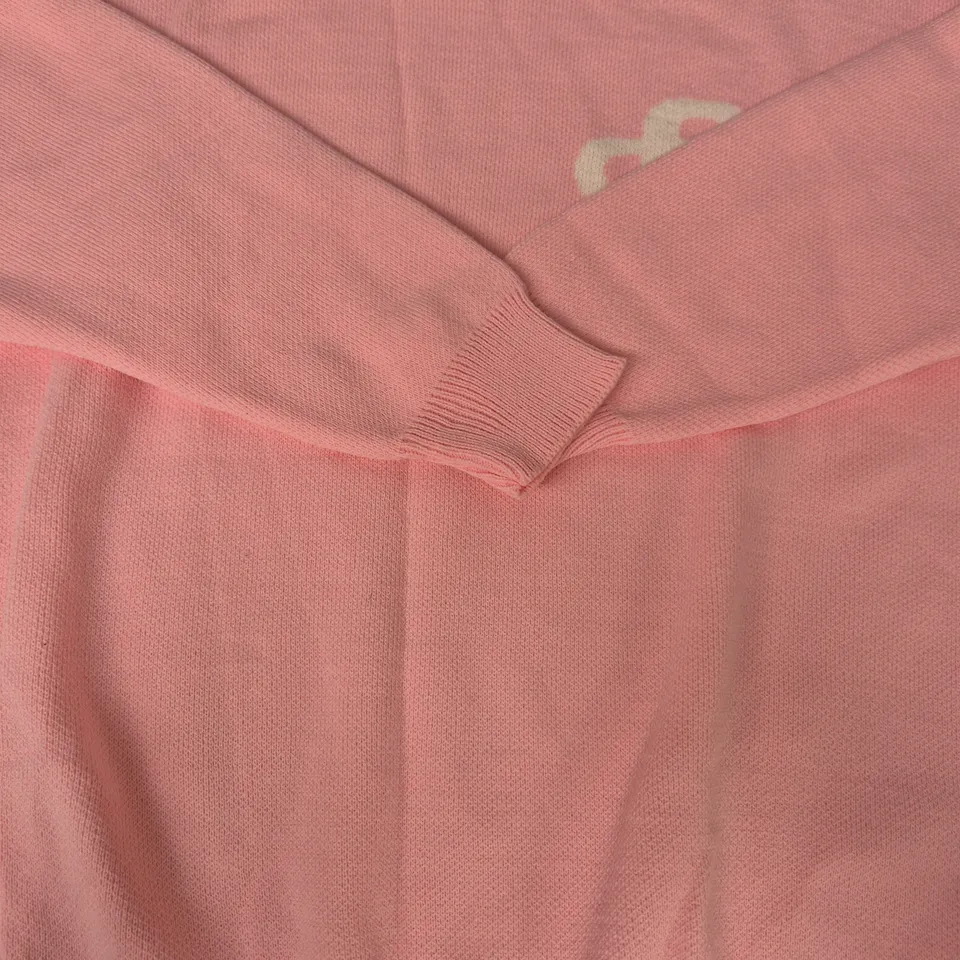 EGO LONG SLEEVE KNIT JUMPER IN PINK SIZE SMALL