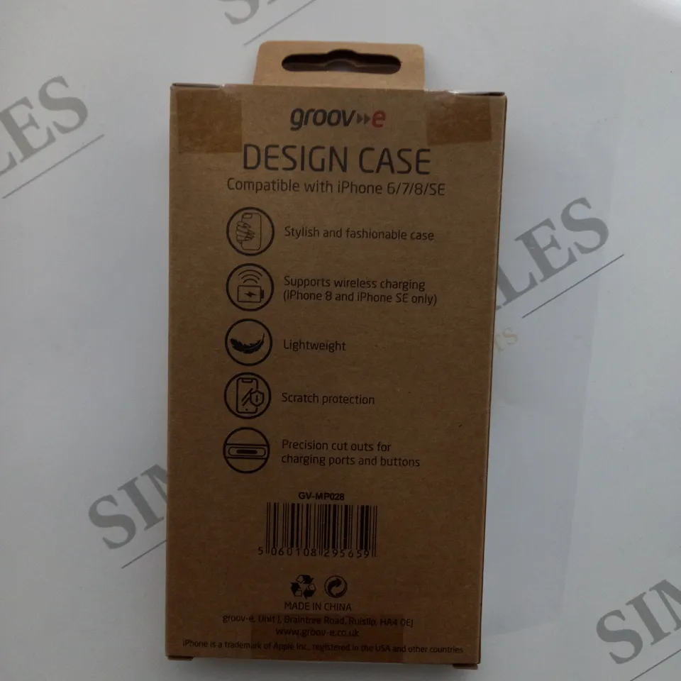 APPROXIMATELY 100 BRAND NEW BOXED AND SEALED GROOV-E DAISY DESIGN CASE GV-MP028 COMPATIBLE WITH IPHONE 6/7/8/SE INCLUDES SCRATCH PROTECTION, WIRELESS CHARGING SUPPORT ETC.
