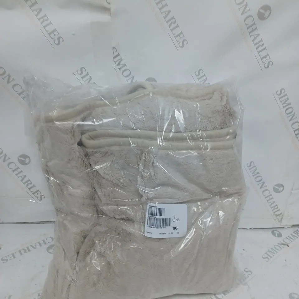 COZEE HOME VELVETSOFT HEATED THROW IN STONE 