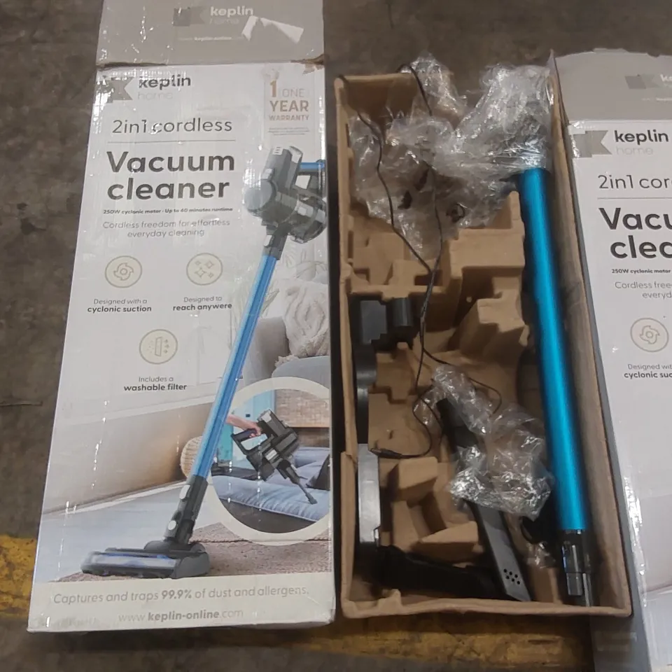 2x BOXES OF KEPLIN CORDLESS VACUUM CLEANER PARTS