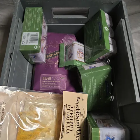APPROXIMATELY 10 ASSORTED FOOD/DRINK PRODUCTS TO INCLUDE PILAU RICE, HEART & GRAFT COFFEE, LOOSE TEA ETC