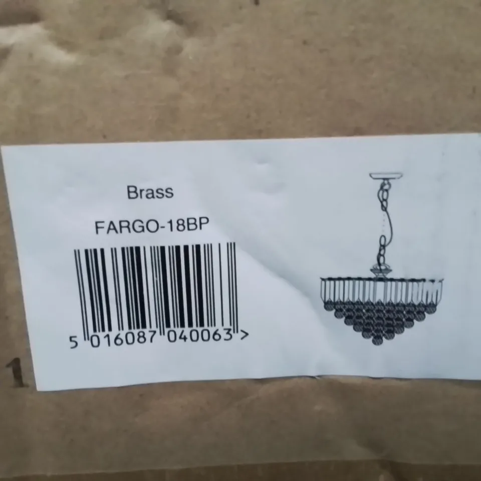 BOXED DRAYTON OUTDOOR WALL LIGHT BRASS