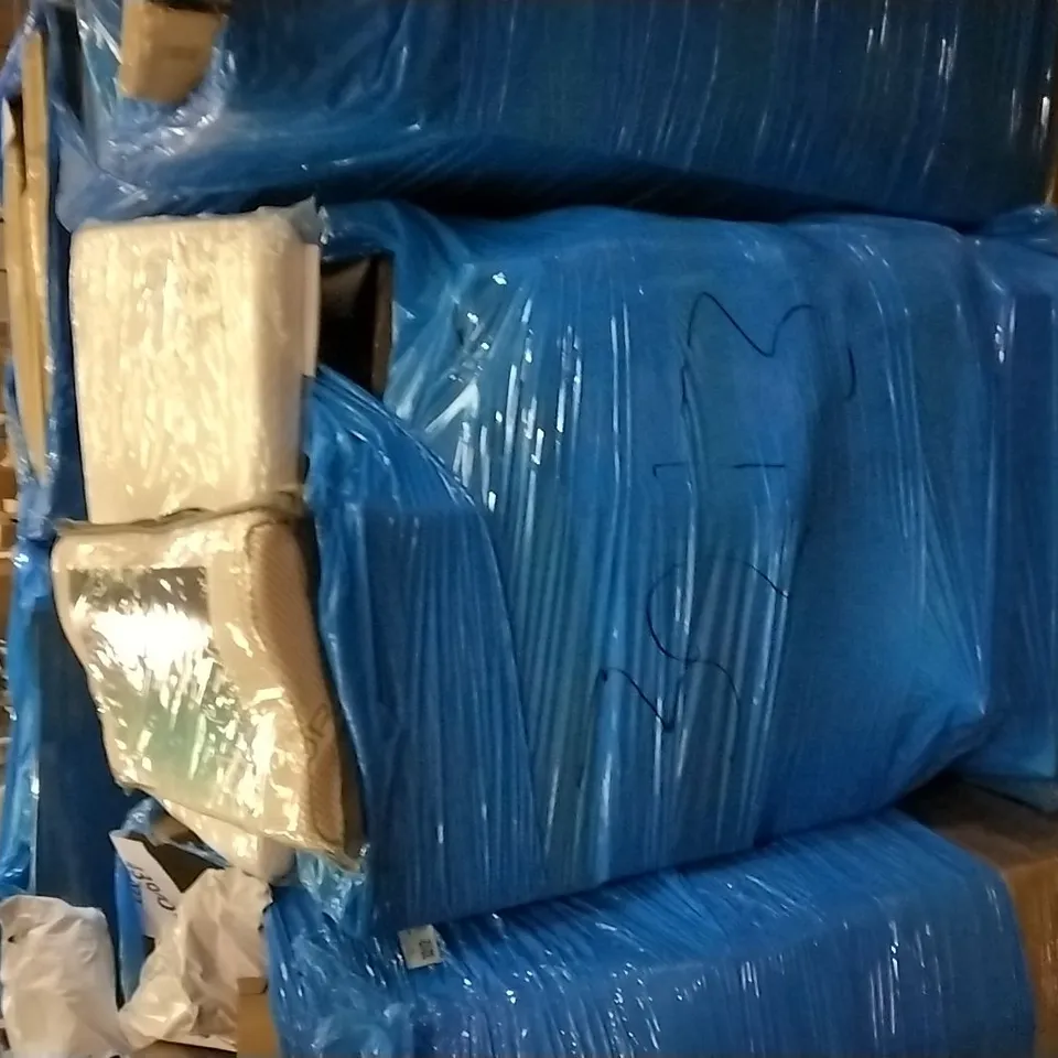 PALLET OF ASSORTED ITEMS INCLUDING CONTOUR HI-LOW MEMORY FOAM PILLOW, BAMBOO NIIMO, ELEGANT LIFE AIR FRYER, XUDREZ MINI PENNY BOARD SKATEBOARD, LIONELO BABY CAR SEAT, MASTHOME SPIN MOP