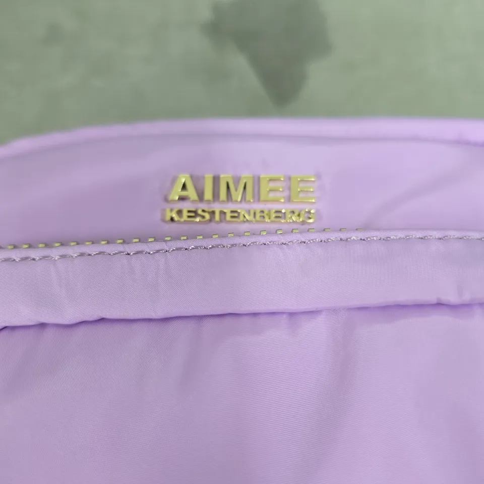 AIMEE KESTENBERG LILAC NYLON CROSSBODY BAG 