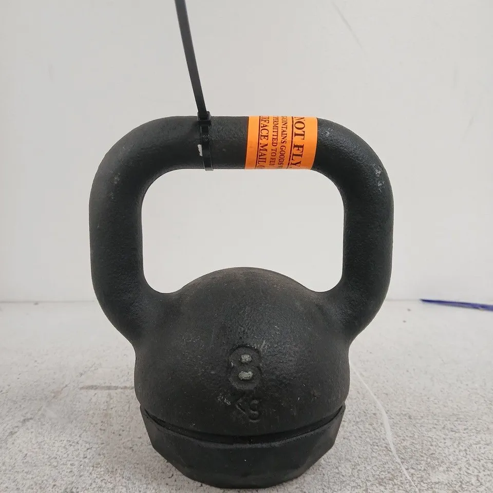 DOMYOS CAST IRON KETTLEBELL – BLACK, WEIGHT 8KG