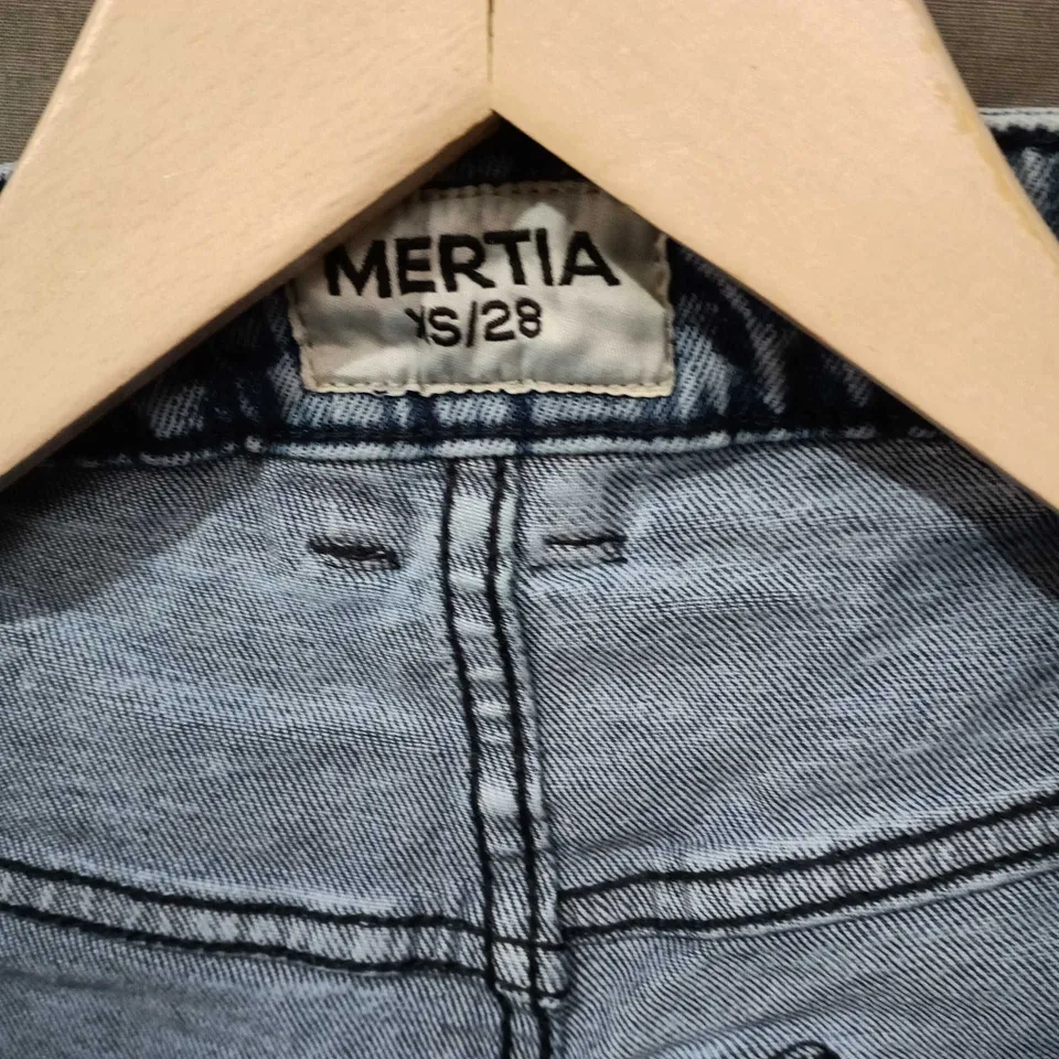 DENIM SHORTS – LIGHT WASH, WIDE-LEG, HIGH-RISE (SIZE S) MARTIN BRAND