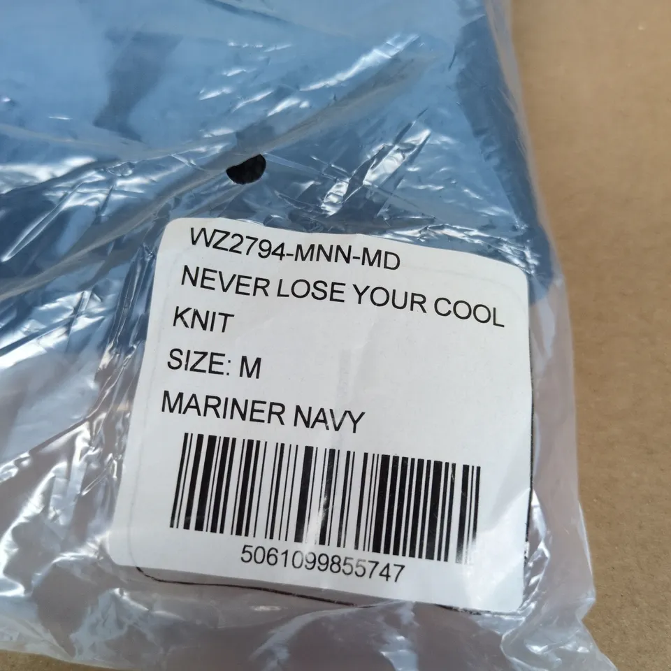 BAM NEVER LOSE YOUR COOL KNIT – MARINER NAVY, SIZE M 