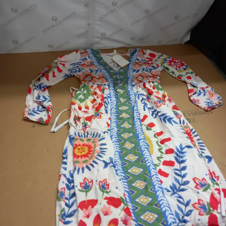 MONSOON FLORAL PATTERN DRESS SIZE S