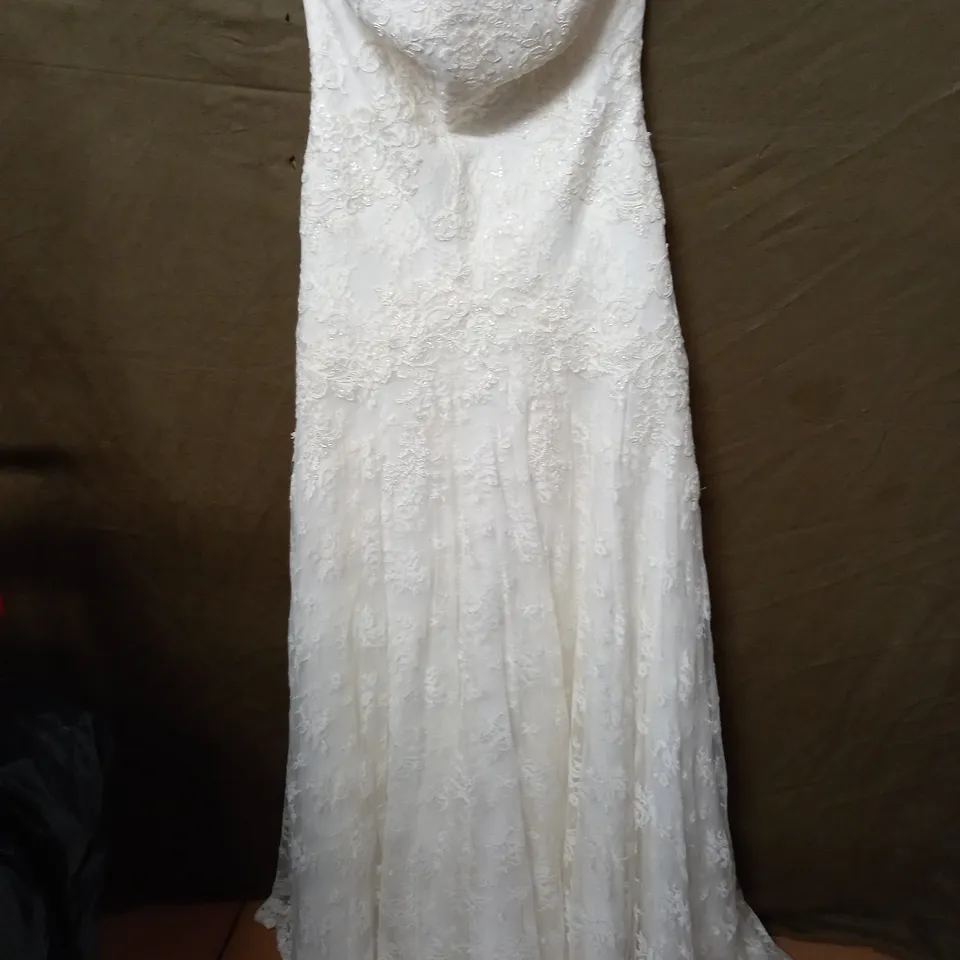 THE ONE IVORY EMBELLISHED WEDDING DRESS - UK 14