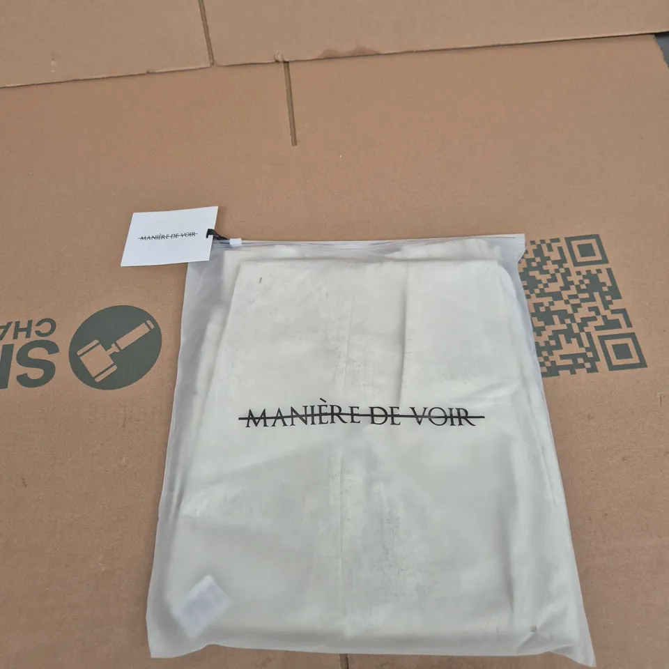 MANIÈRE DE VOIR LINEN PLEATED TAILORED TROUSERS – UK 34