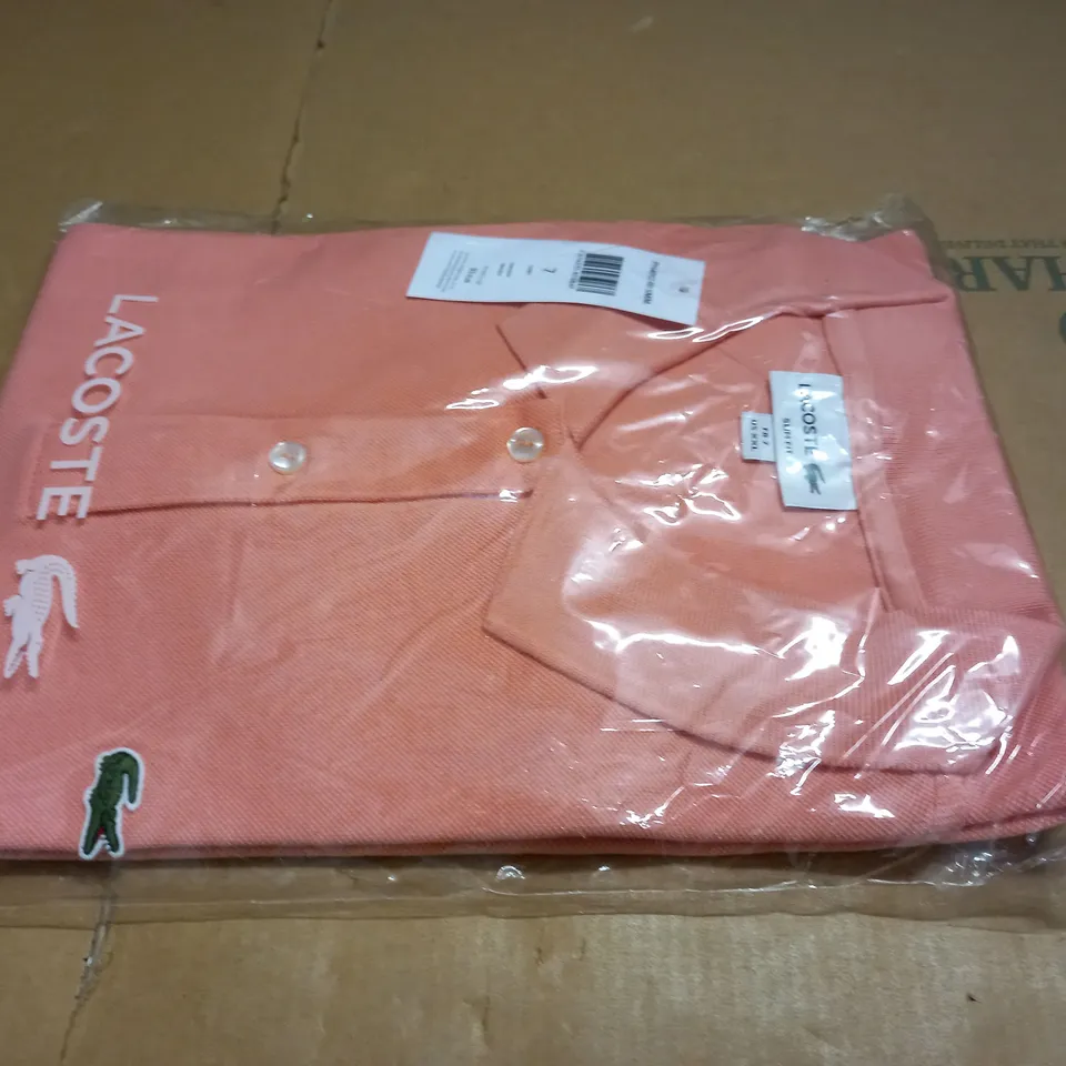 BAGGED LACOSTE PINK POLO SHIRT 