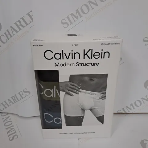 BOXED CALVIN KLEIN PACK OF 3 BOXER BRIEFS SIZE L