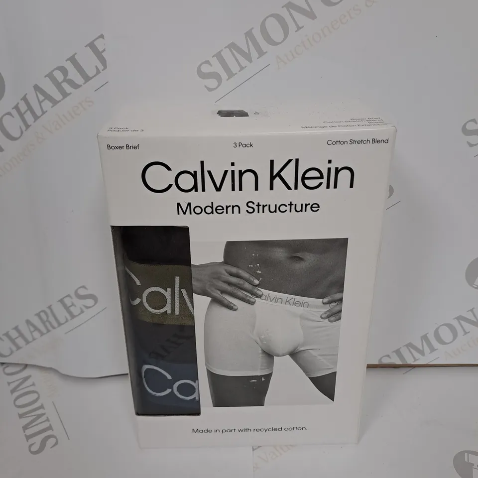 BOXED CALVIN KLEIN  PACK OF 3 BOXER BRIEFS SIZE L