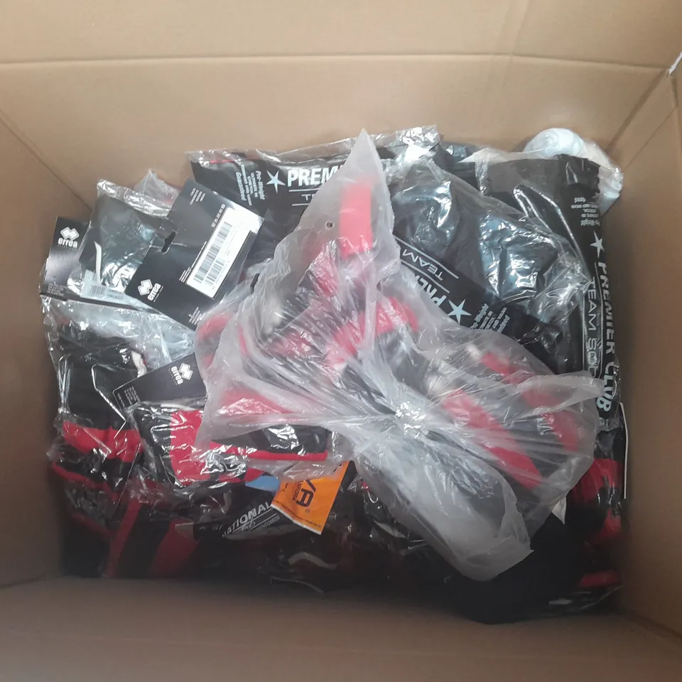 LARGE BOX OF ASSORTED ERREA CLOTHING ITEMS IN VARIOUS SIZES AND COLOURS