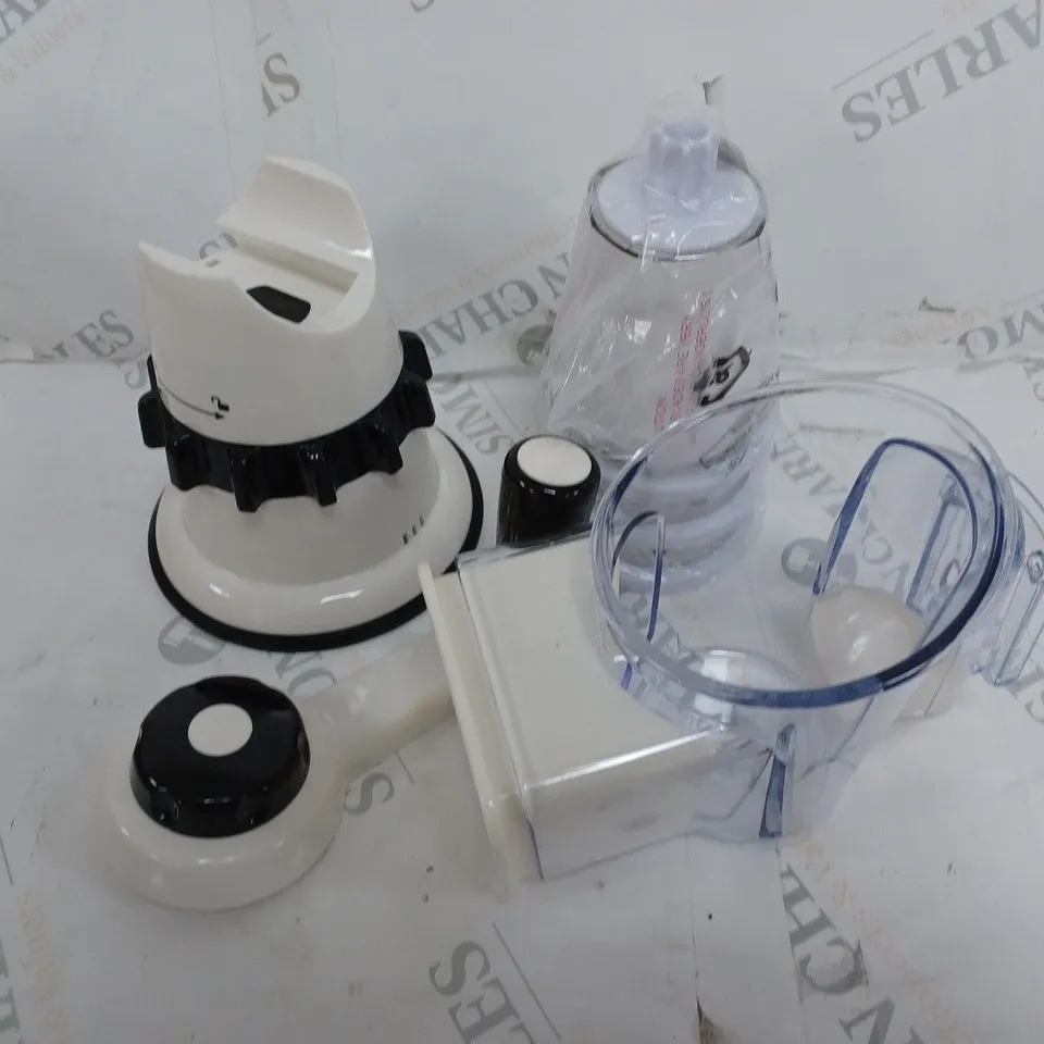 COOK'S ESSENTIALS SPEED GRATER & SLICER WITH SUCTION BASE - WHITE