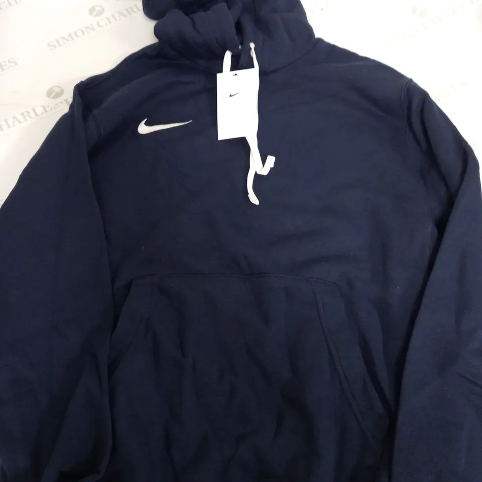 NIKE NAVY CREW HOODIE - MEDIUM