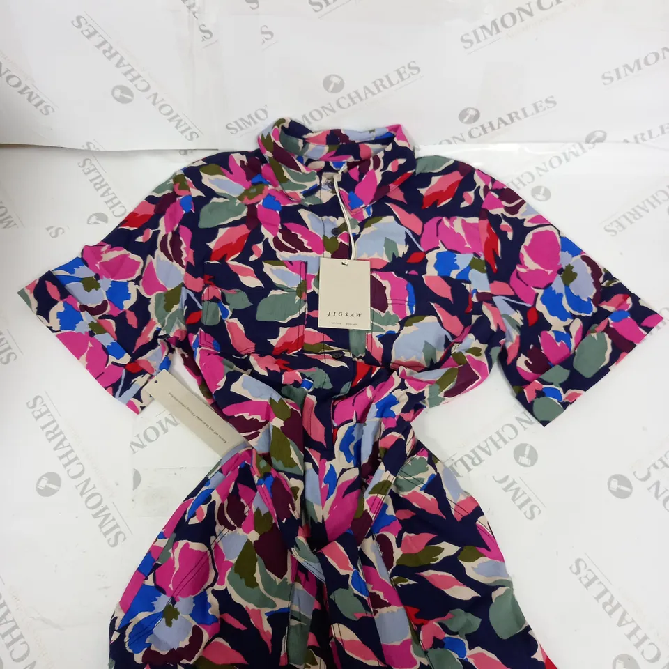 JIGSAW GRAPHIC PANSY PLAYSUIT SIZE 6