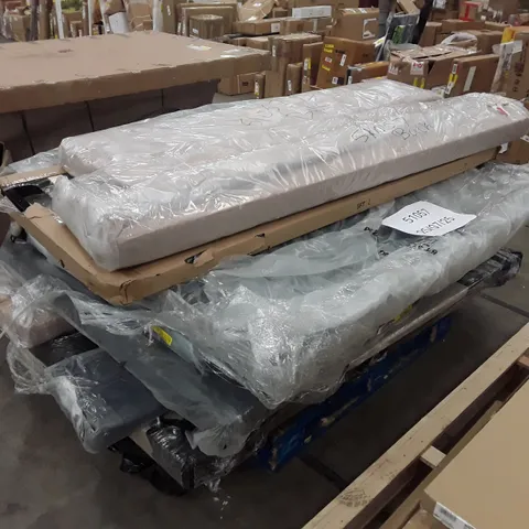 PALLET OF ASSORTED INCOMPLETE BED PARTS AND PIECES