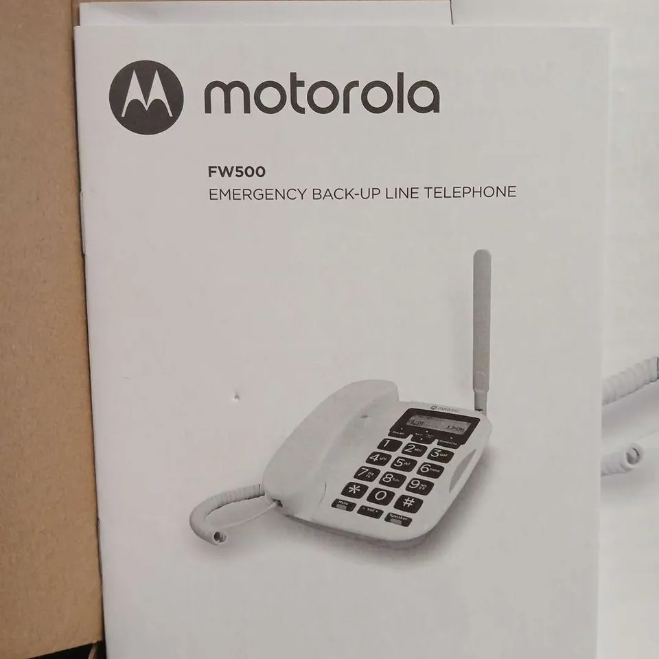BOXED MOTOROLA FW500 EMERGENCY BACK-UP LINE TELEPHONE