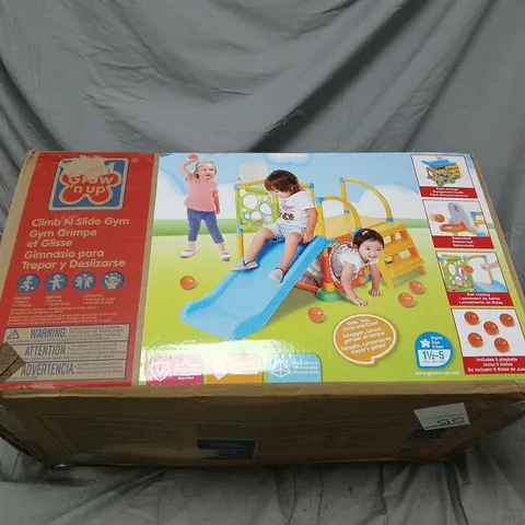 BOXED GROW'N UP CLIMB N SLIDE GYM