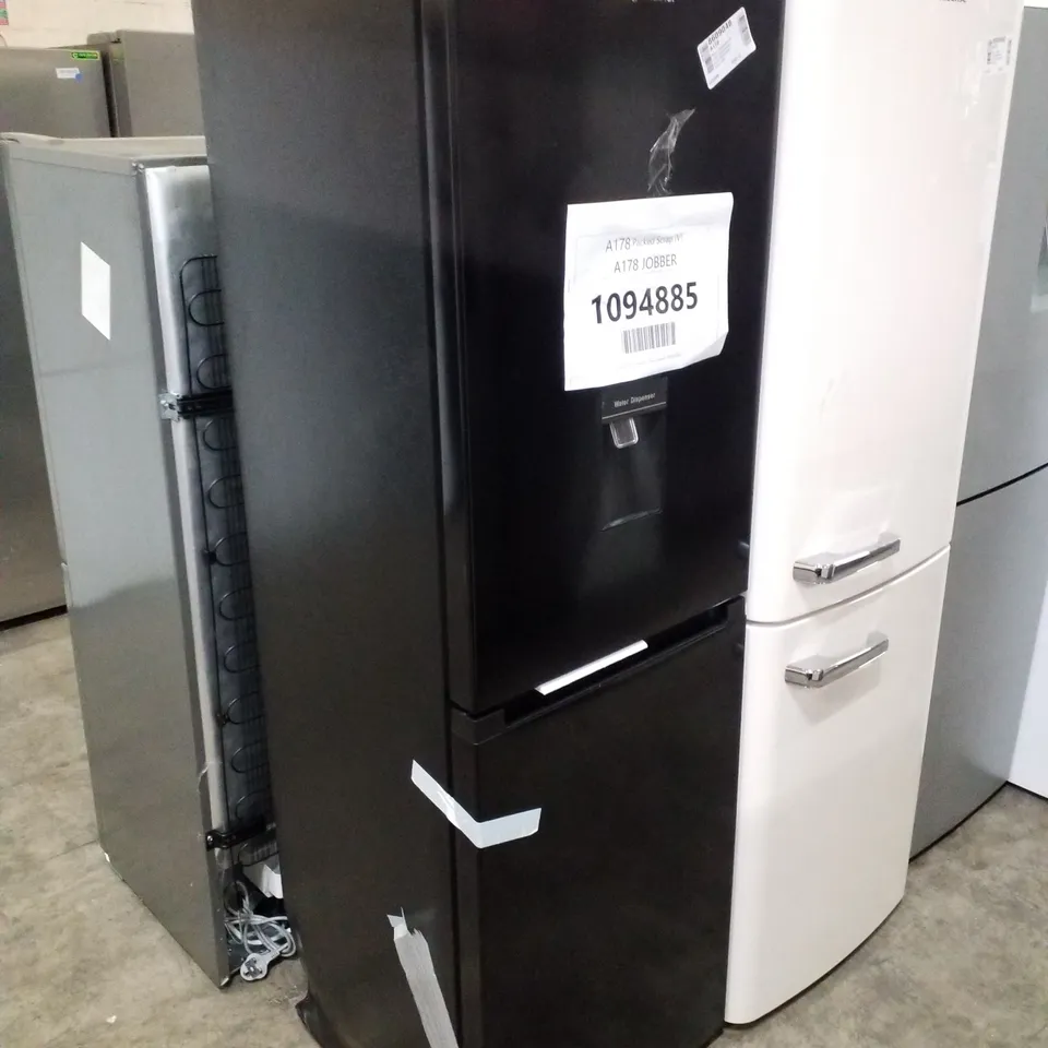 FRIDGEMASTER TALL STANDING FRIDGE FREEZER IN BLACK MC55251DEB - UNPROCESSED RAW RETURN