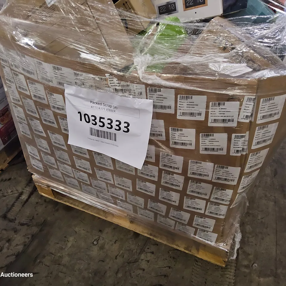 PALLET OF APPROXIMATELY 78 UNPROCESSED RAW RETURN HOUSEHOLD AND ELECTRICAL GOODS TO INCLUDE;