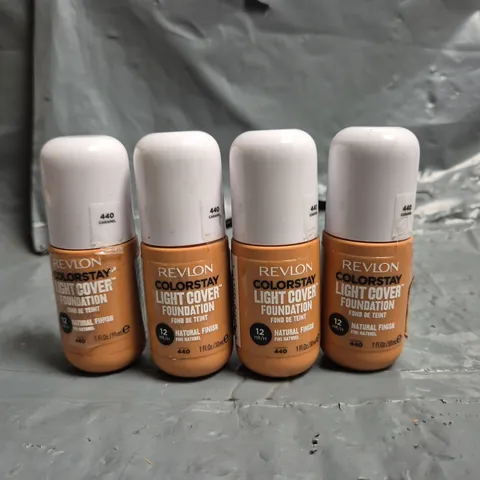 LOT OF APPROXIMATELY 55 REVLON COLOURSTAY LIGHT COVER 30ML FOUNDATIONS - 440 CARAMEL