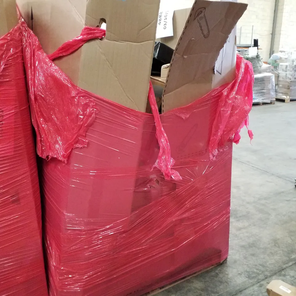PALLET OF ASSORTED PRODUCTS INCLUDING AIR COOLER, PAPER SHREDDER, FULL LENGTH MIRROR, LED BATTEN LIGHT, GAMING MOUSE PAD