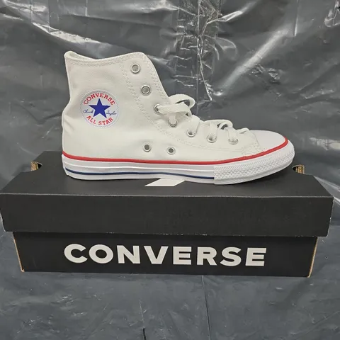 BOXED PAIR OF CONVERSE ALLSTAR IN WHITE SIZE UK 2