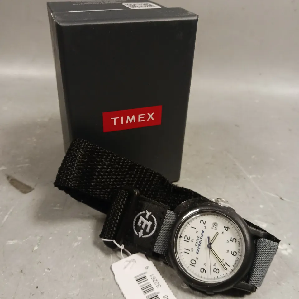 BOXED TIMEX EXPEDITION WHITE DIAL WATCH 