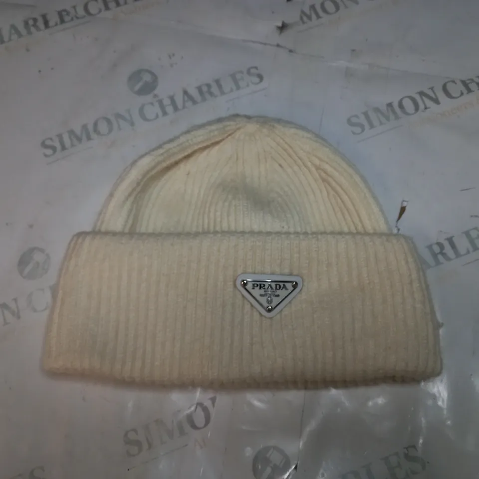 PRADA CREAM BOBBY HAT