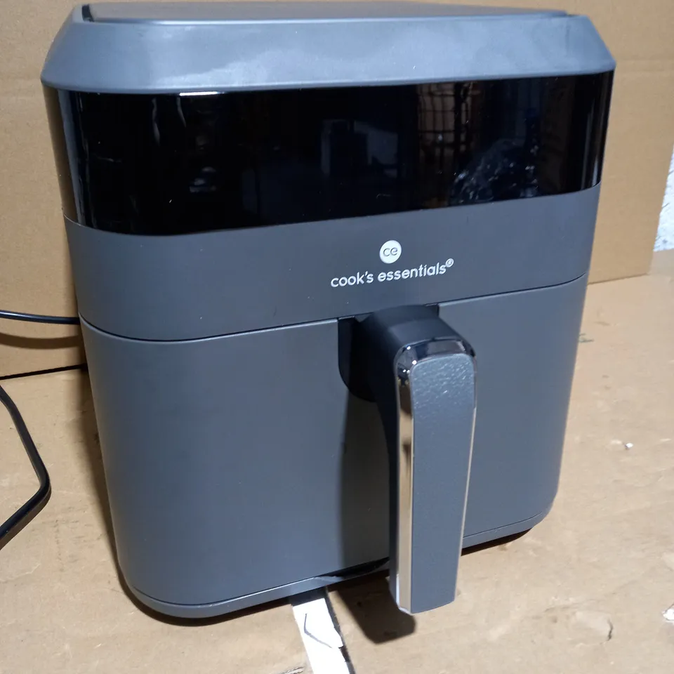 BOXED COOK'S ESSENTIALS 5.8L AIR FRYER IN SLATE GREY