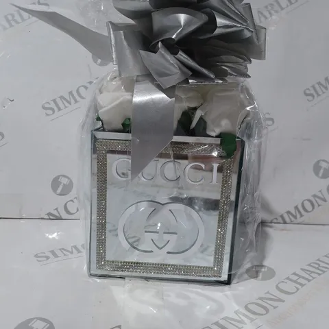 GUCCI MIRRORED FLORAL DECORATIVE PIECE