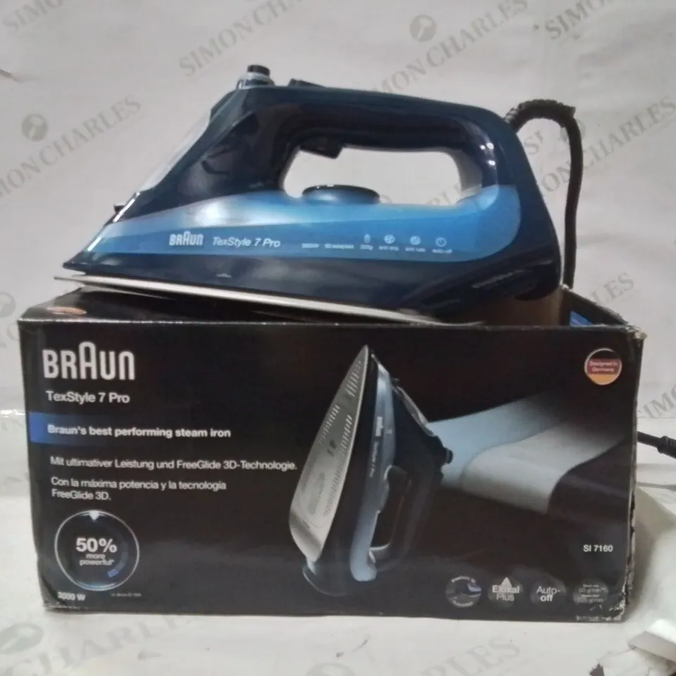 BOXED BRAUN TEXSTYLE 7 PRO IRON 