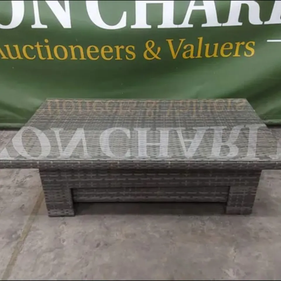 BRAND NEW BOXED NEVADA GARDEN & PATIO RATTAN SOFA SET (3 BOXES) RRP £995