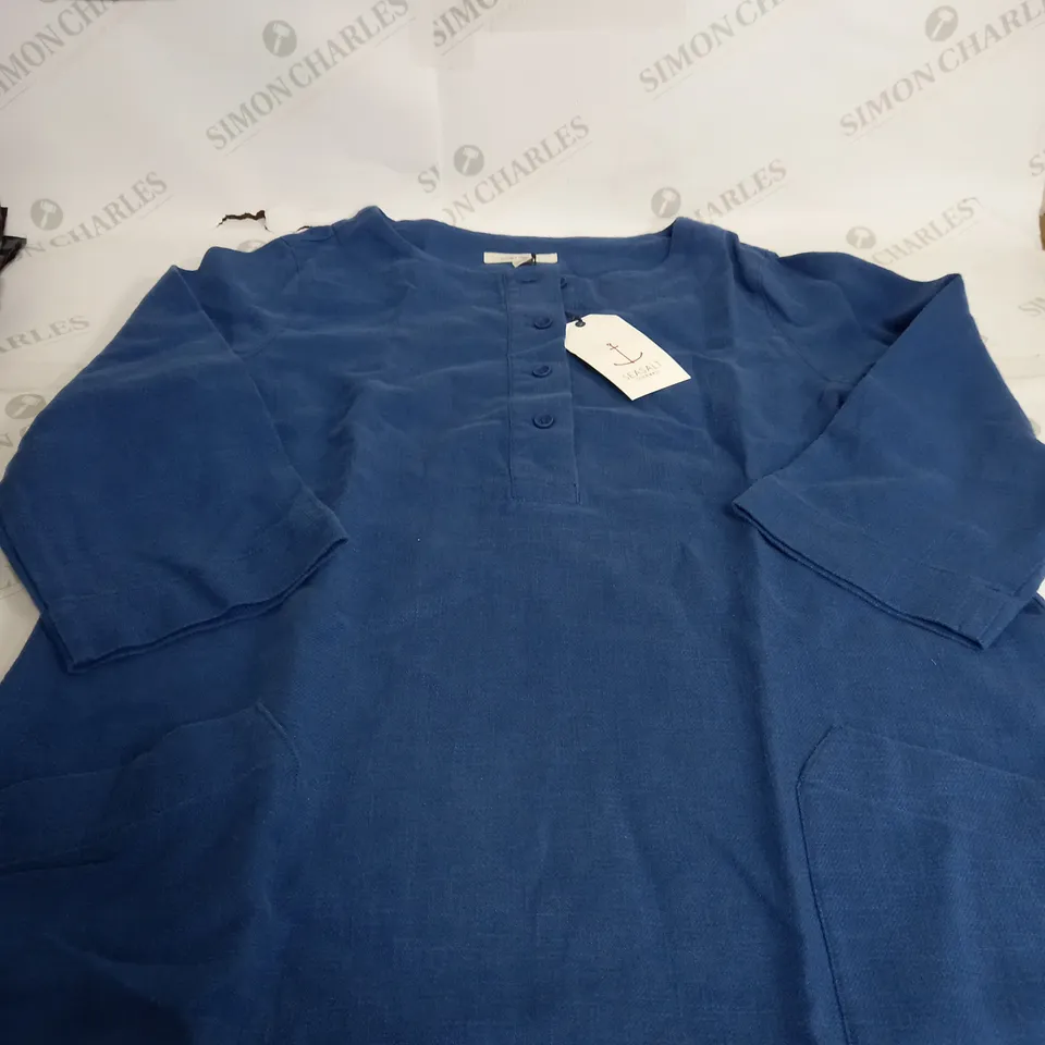 SEA SALT CORNWALL LIGHTHOUSE ROCK TUNIC IN BLUE - UK 12 