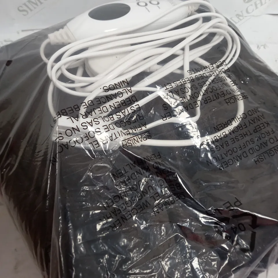 BOXED COZEE HOME HEATED TV BLANKET IN CHOCOLATE