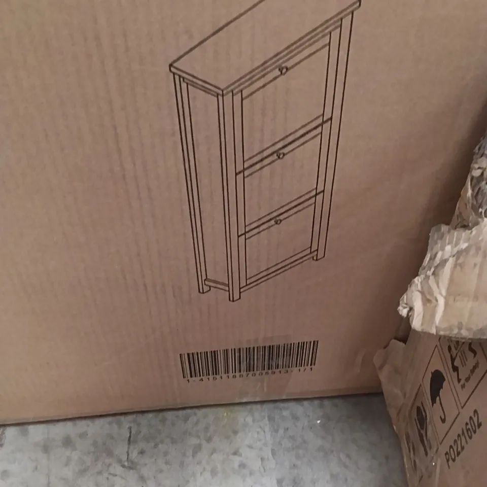 BOXED SHOE CABINET (1 BOX)