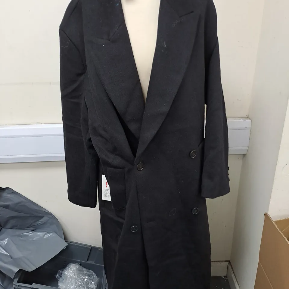 ANTHROPOLOGIE BLACK LONGLINE JACKET - M/L