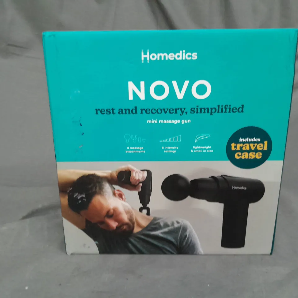 BOXED HOMEDICS NOVO EVERYDAY MINI MASSAGE GUN  RRP £59.99