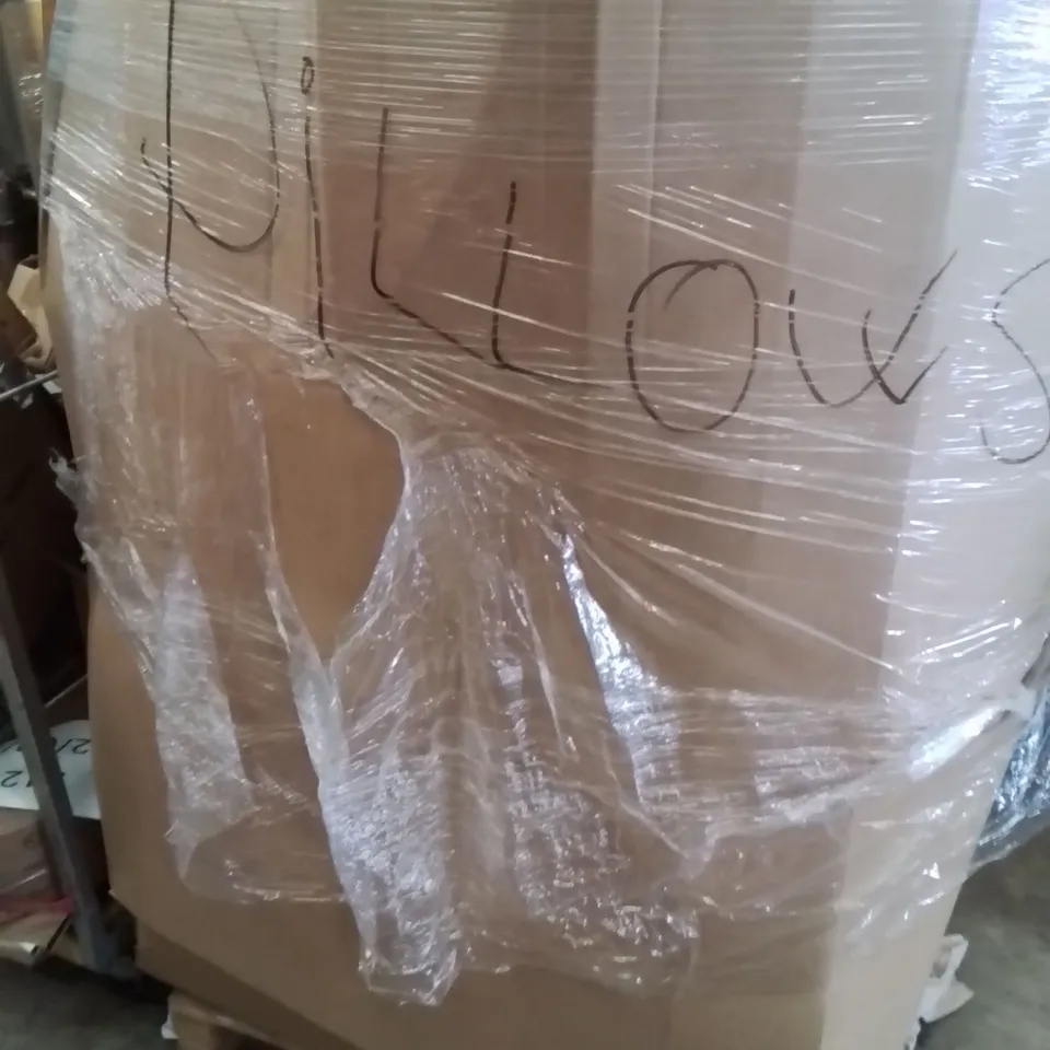TWO LARGE BOXES OF ASSORTED BAGGED AND LOOSE SUPPORT PILLOWS ETC.