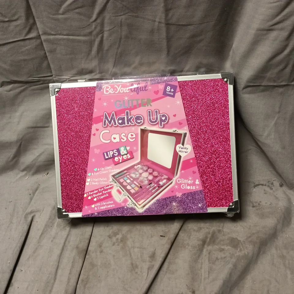 BE-YOU-TIFUL GLITTER MAKE UP CASE – PINK TOY COSMETIC SET