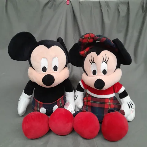 MICKEY AND MINNIE MOUSE PLUSH TEDDIES