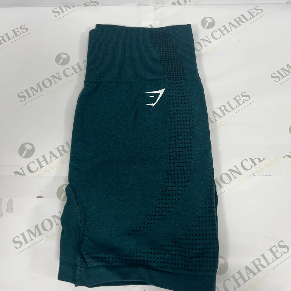 GYMSHARK VITAL SEAMLESS 2.0 SHORTS IN BLUE SIZE LARGE