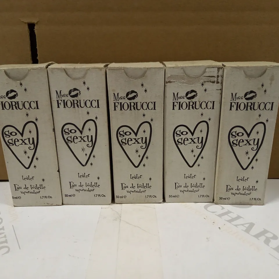 LOT OF 5 MISS FIORUCCI SO SEXY EAU DE TOILETTE