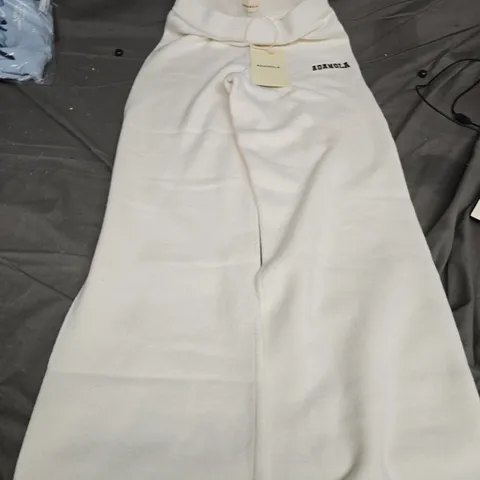 ADANOLA WHITE DRESS WITH NECK TIE DETAIL