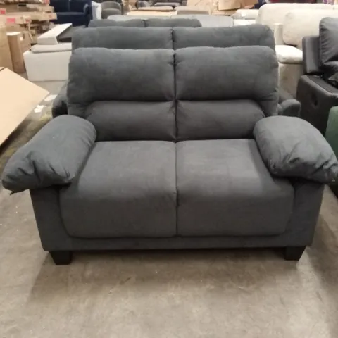 AUSTIN 2 SEATER SOFA, SLATE GREY CLASSIC PLUSH FABRIC