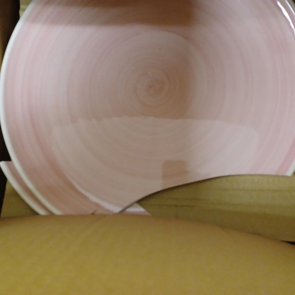 HARMONY SPINWASH PINK APPROX 12 PIECE DINNER SET RRP £48