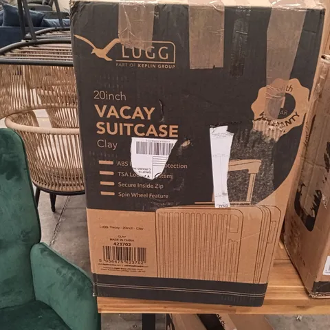 BOXED KEPLIN LUGG 20 INCH VACAY SUITCASE CLAY COLOUR