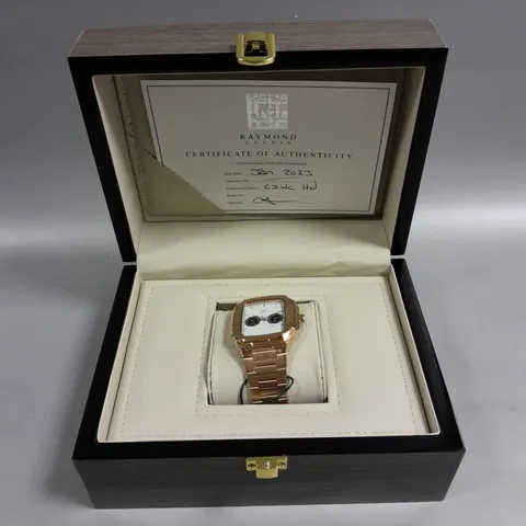 MENS RAYMOND GAUDIN WATCH β MULTI FUNCTION DIAL β STAINLESS CASE & STRAP β 5ATM WATER RESISTANT